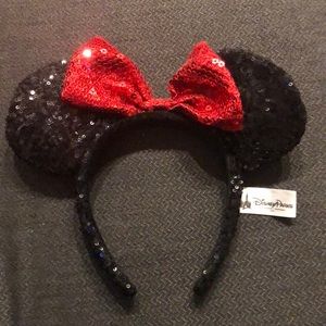 Black Sequin Minnie Ears